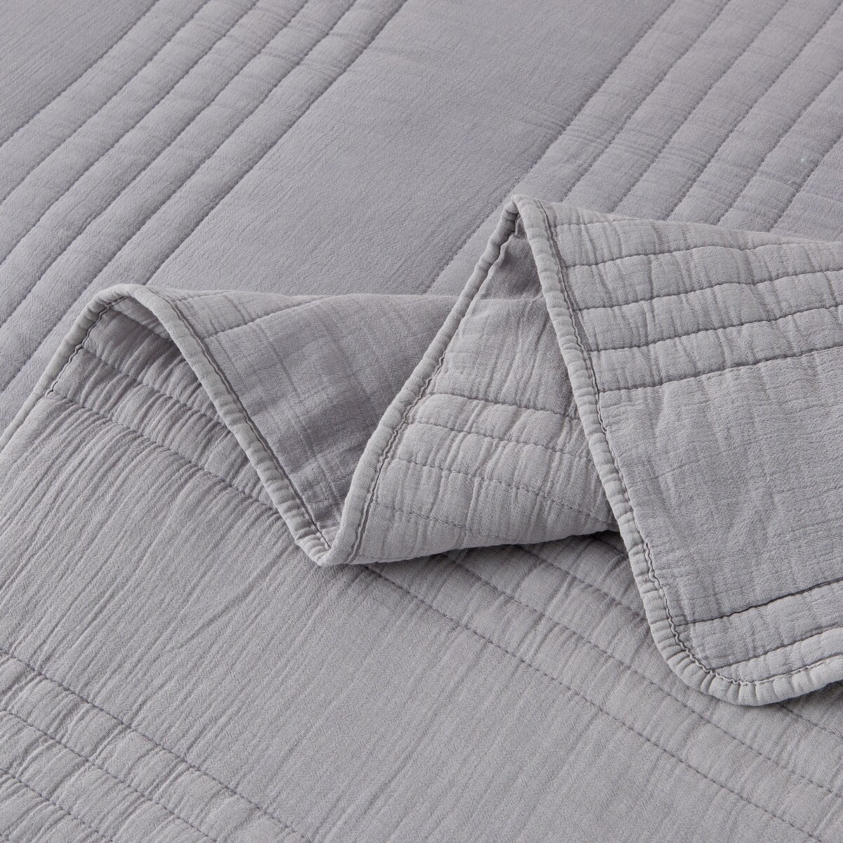 Stonewash Classic Cotton Quilt & Coverlet Set