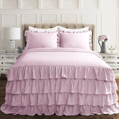 The Gray Barn Molly Mae Ruffle Skirt Bedspread Set