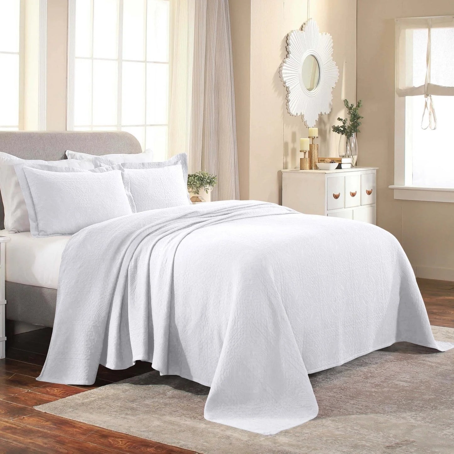 Superior Fleur De Lis Cotton Decorative Bedspread Set