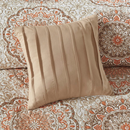 Madison Park Curtner 6 Piece Reversible Quilt Set with Throw Pillows