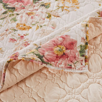 Greenland Home Fashions Grace Traditional Farmhouse Floral Quilt Set