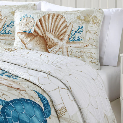 Caribbean Joe Coastal 3PC Quilt Set