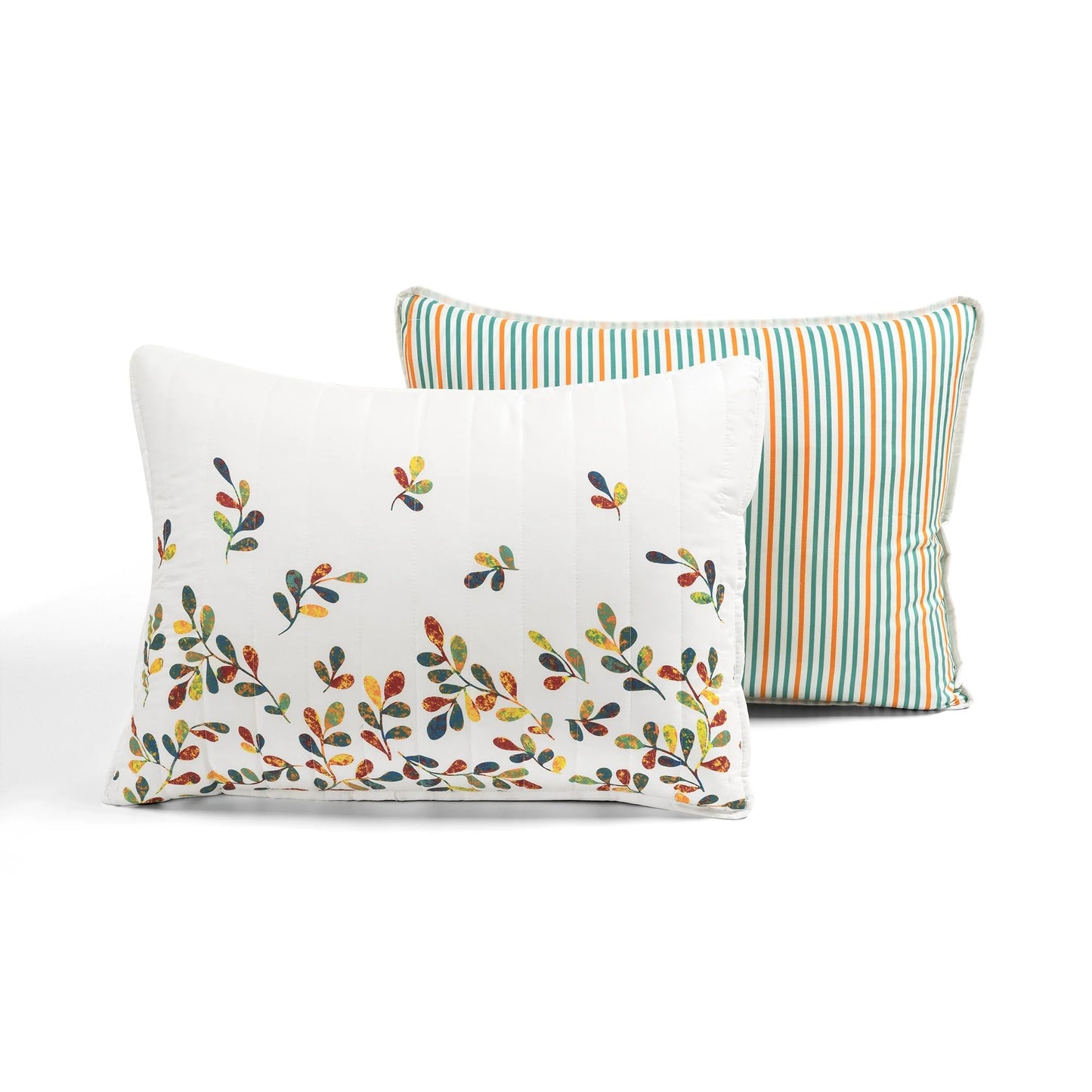 Lush Decor Boho Botanical Leaf Reversible 3 Piece Quilt Set
