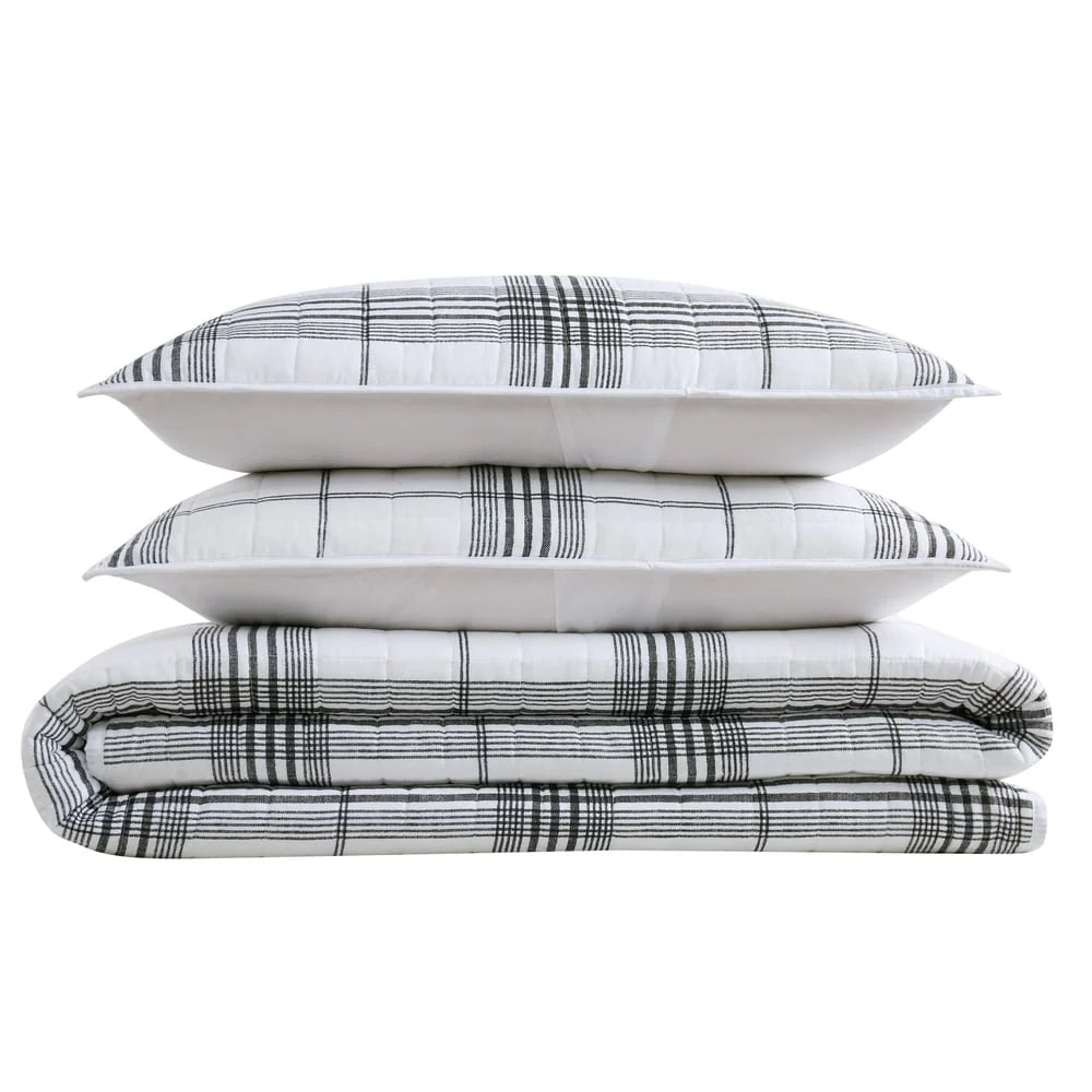 Cottage Classics Cottage Plaid 3 Piece Quilt Set
