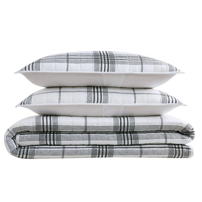 Cottage Classics Cottage Plaid 3 Piece Quilt Set