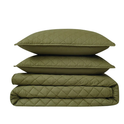 Cannon Solid Percale Quilt Set