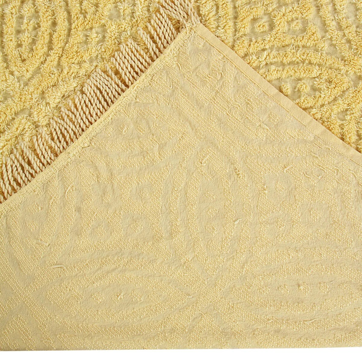 Better Trends Wedding Ring 100% Cotton Soft & Plush Chenille Tufted Bedspread - Loop Design, Machine Washable & Tumble Dry Safe