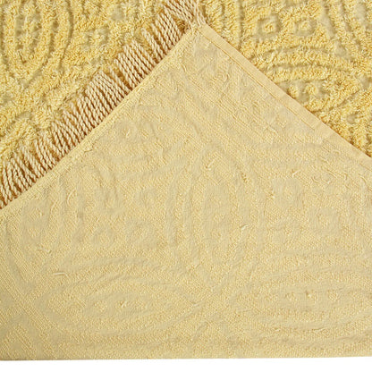 Better Trends Wedding Ring 100% Cotton Soft & Plush Chenille Tufted Bedspread - Loop Design, Machine Washable & Tumble Dry Safe