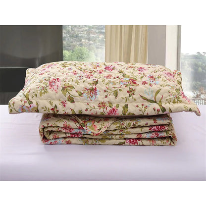 3 Piece Retro Printed Reversible Quilt Set