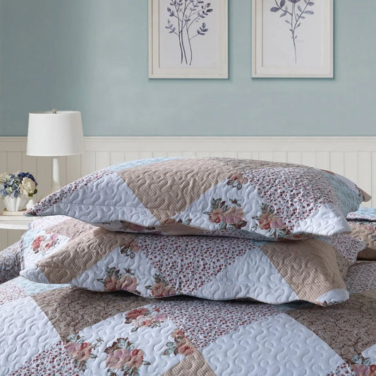 MarCielo 3 Piece Printed Quilt Set Lightweight Bedspread Set B75