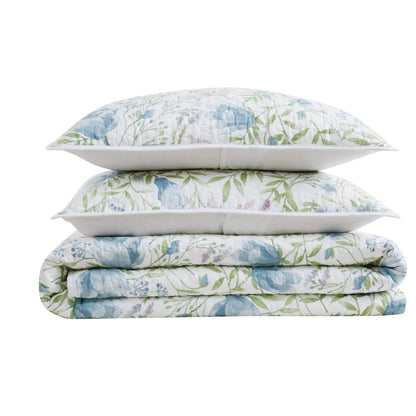 Cottage Classics Field Floral 3 Piece Quilt Set