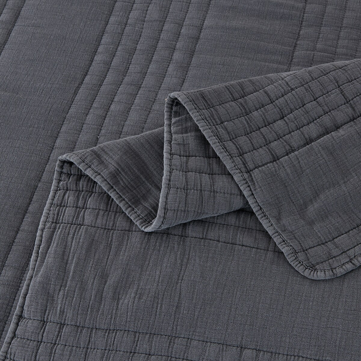 Stonewash Classic Cotton Quilt & Coverlet Set
