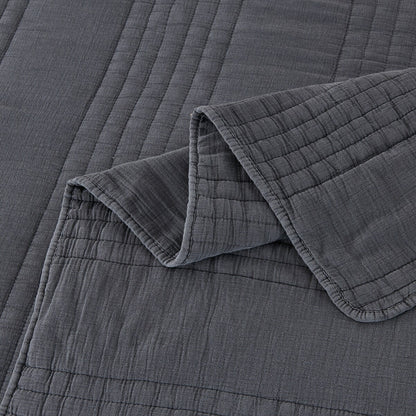 Stonewash Classic Cotton Quilt & Coverlet Set