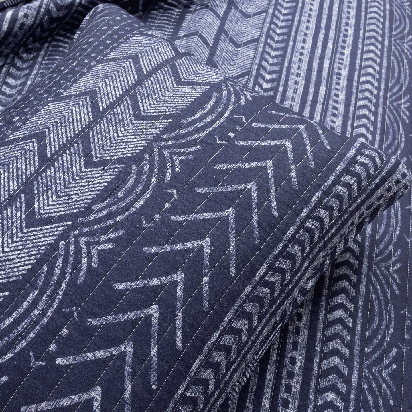 Lush Decor Hygge Geometric Pattern 3-piece Quilt Set