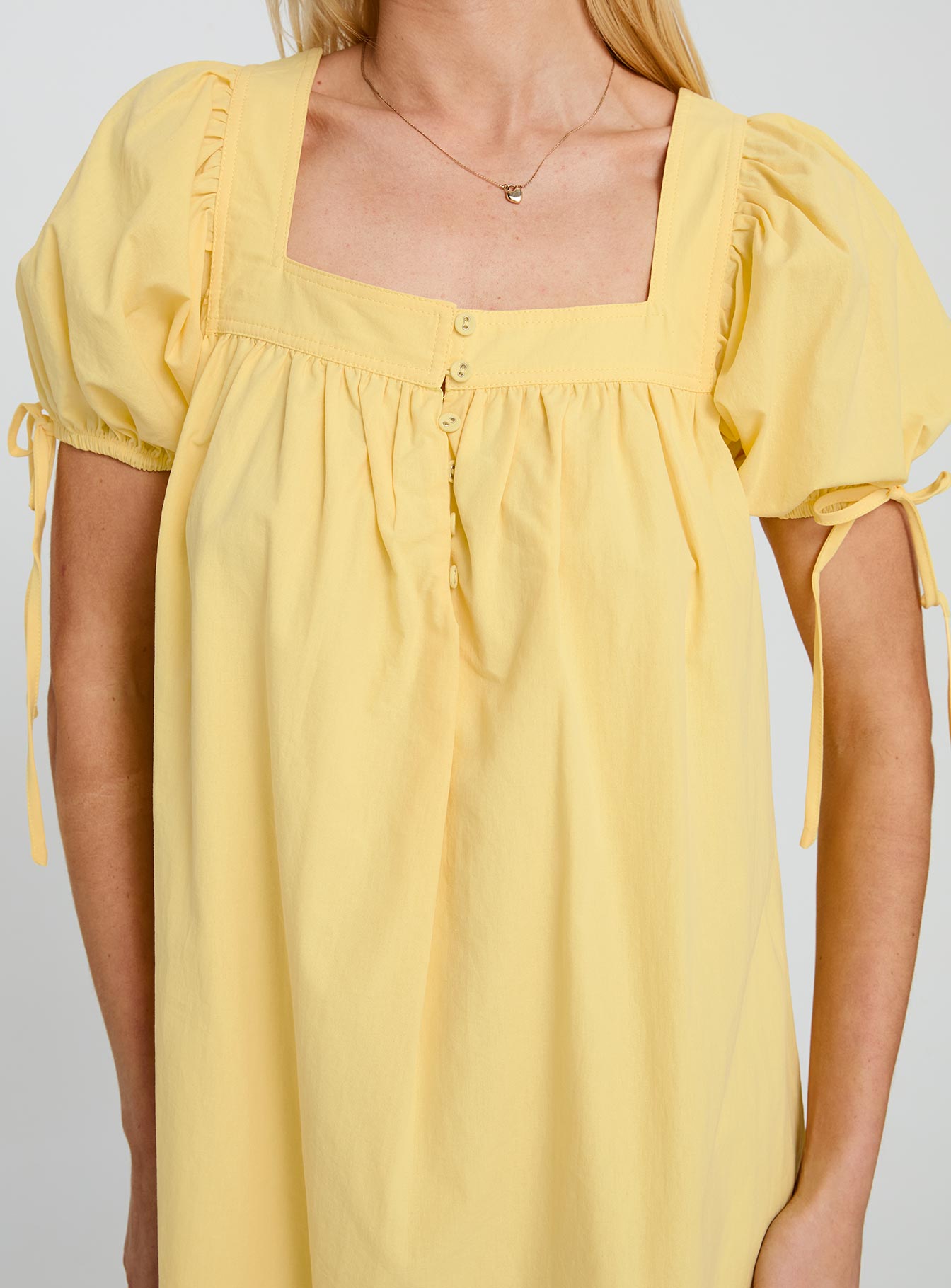 Lilibet Mini Dress Lemon