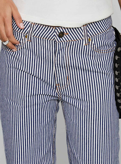 Top Model Jean Navy Stripe