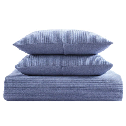 Brielle Home Atlas Jersey Channel Stitch Quilt Set
