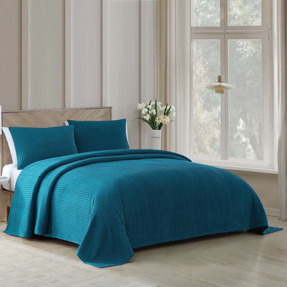 Channel Chenille Bedspread