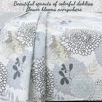 Copper Grove Dehiwala Floral Cotton 3-piece Quilt Bedding Set