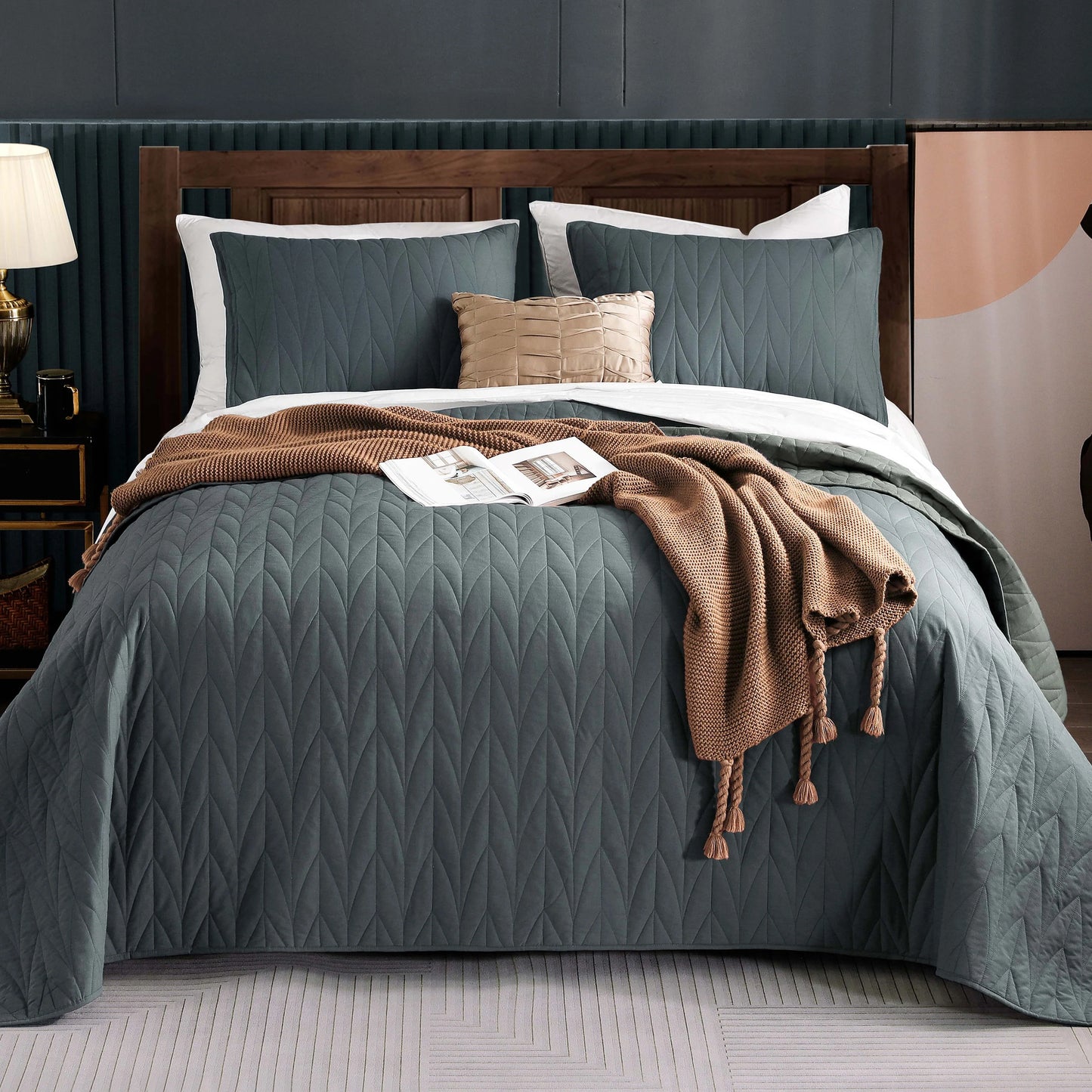 Wonderful Cotton Quilt Set 3 Piece Reversible
