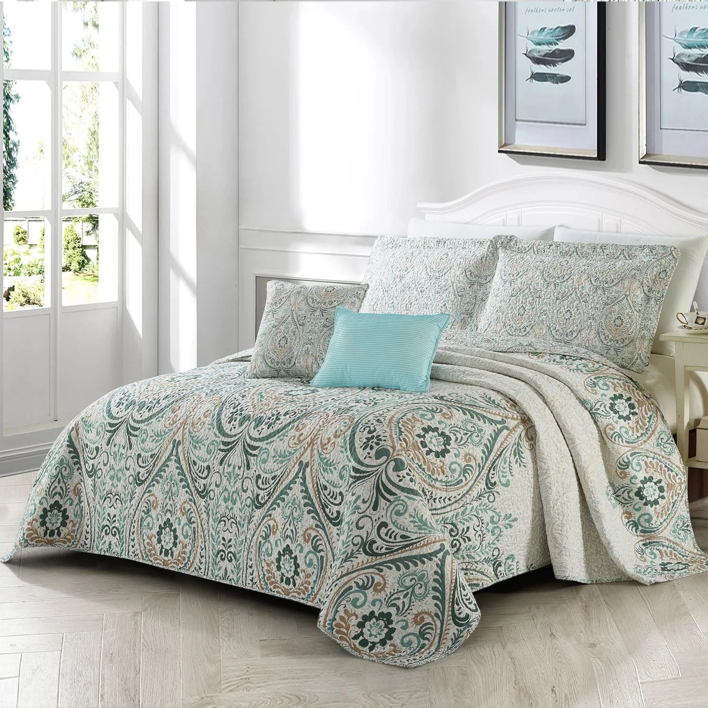 Serenta Visionary Microfiber 5-piece Quilt Set