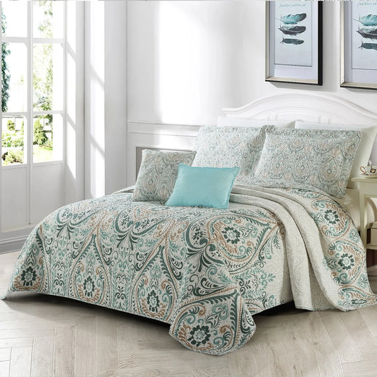 Serenta Visionary Microfiber 5-piece Quilt Set