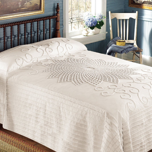 Starburst Vintage Country Chenille Bedspread