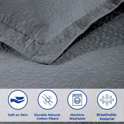 Superior Fleur De Lis Cotton Decorative Bedspread Set