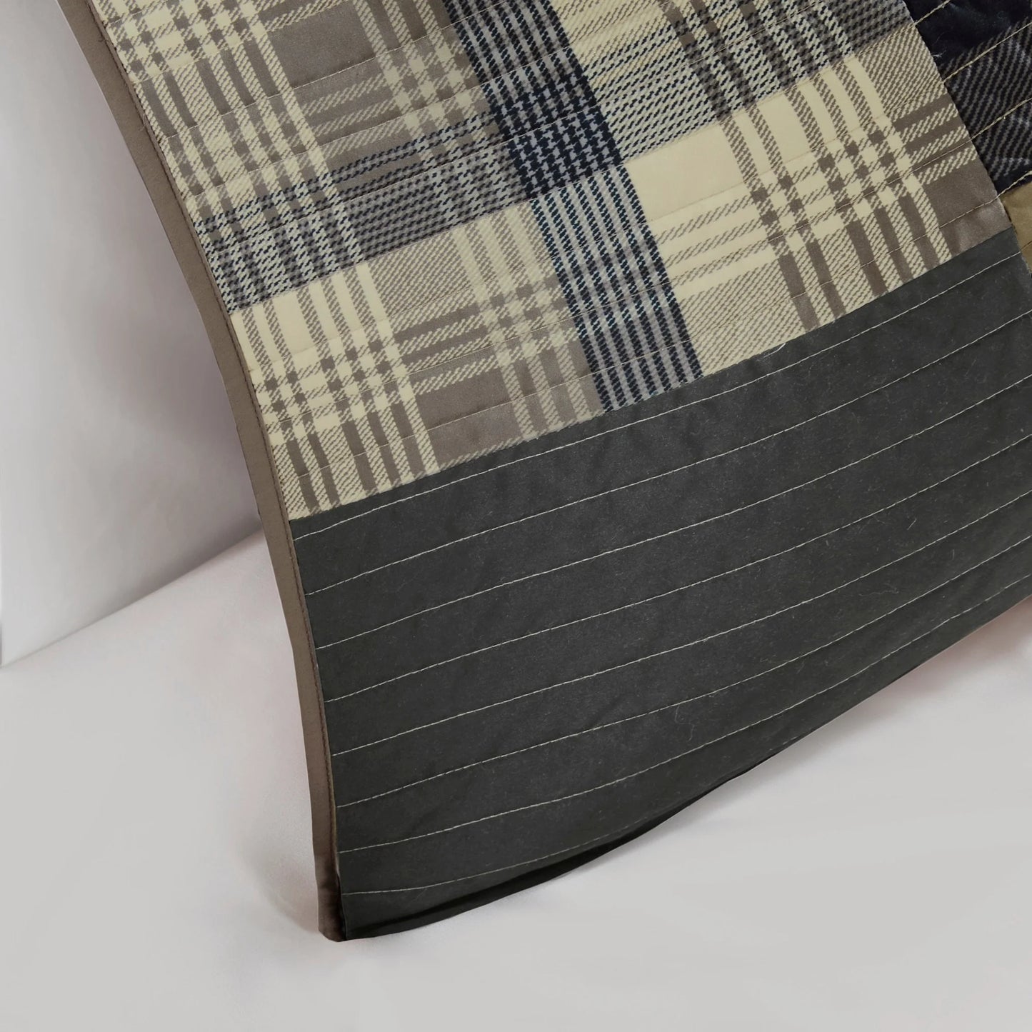 Woolrich Winter Hills Tan Oversized Cotton Quilt Set