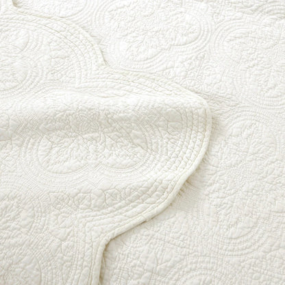 Copper Grove Sagano Blantyre Scalloped Edge Cotton 3-piece Quilt Bedding Set