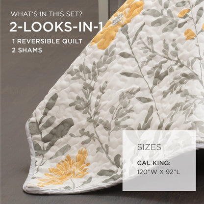 Lush Decor Copper Grove Patos Reversible 3-piece Quilt Set