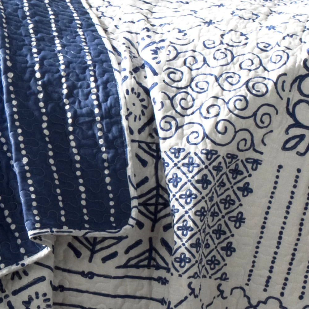 The Curated Nomad Sandia 3-piece Cotton Quilt Set
