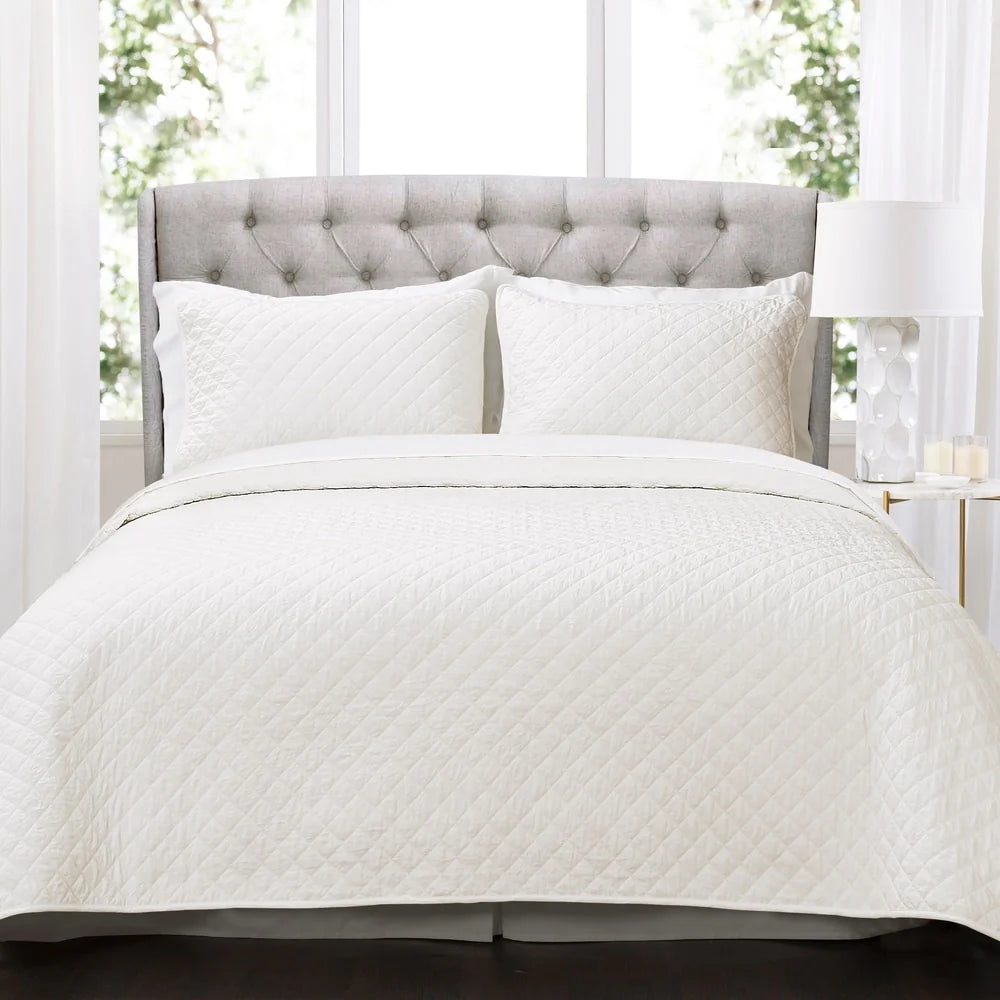 Copper Grove Balm Diamond Oversized Cotton 3-piece Quilt Set