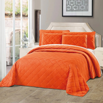 Serenta Velvet Quilts 5 Piece Ultra Soft Floor Touching Bedspread Set
