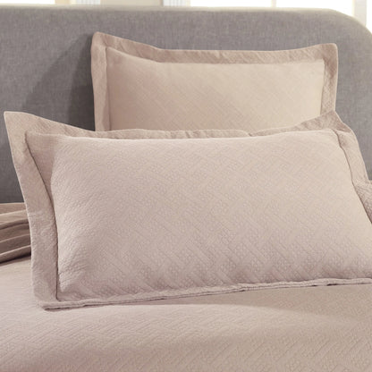 Superior Basketweave Cotton Decorative Bedspread Set