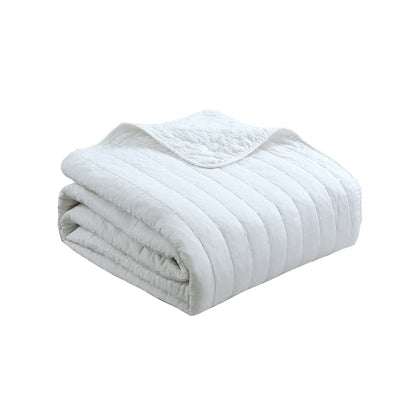 MarCielo 3PCS 100% Cotton Oversized Bedspread Set Coverlet Quilt Set Stitching