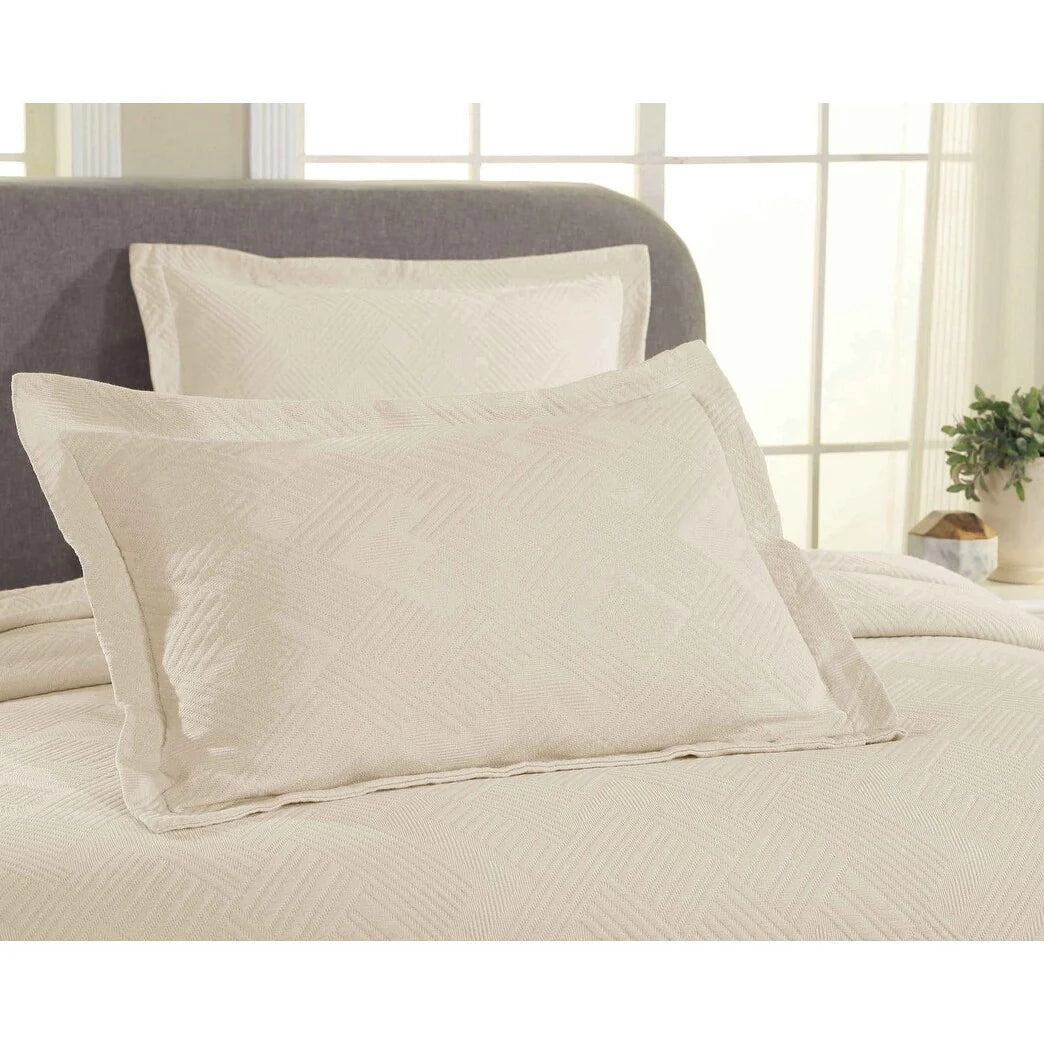 Superior Geometric Fret Cotton Decorative Bedspread Set