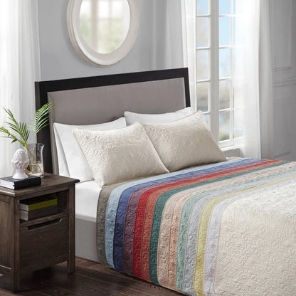 Madison Park Mansfield Reversible Quilt Set