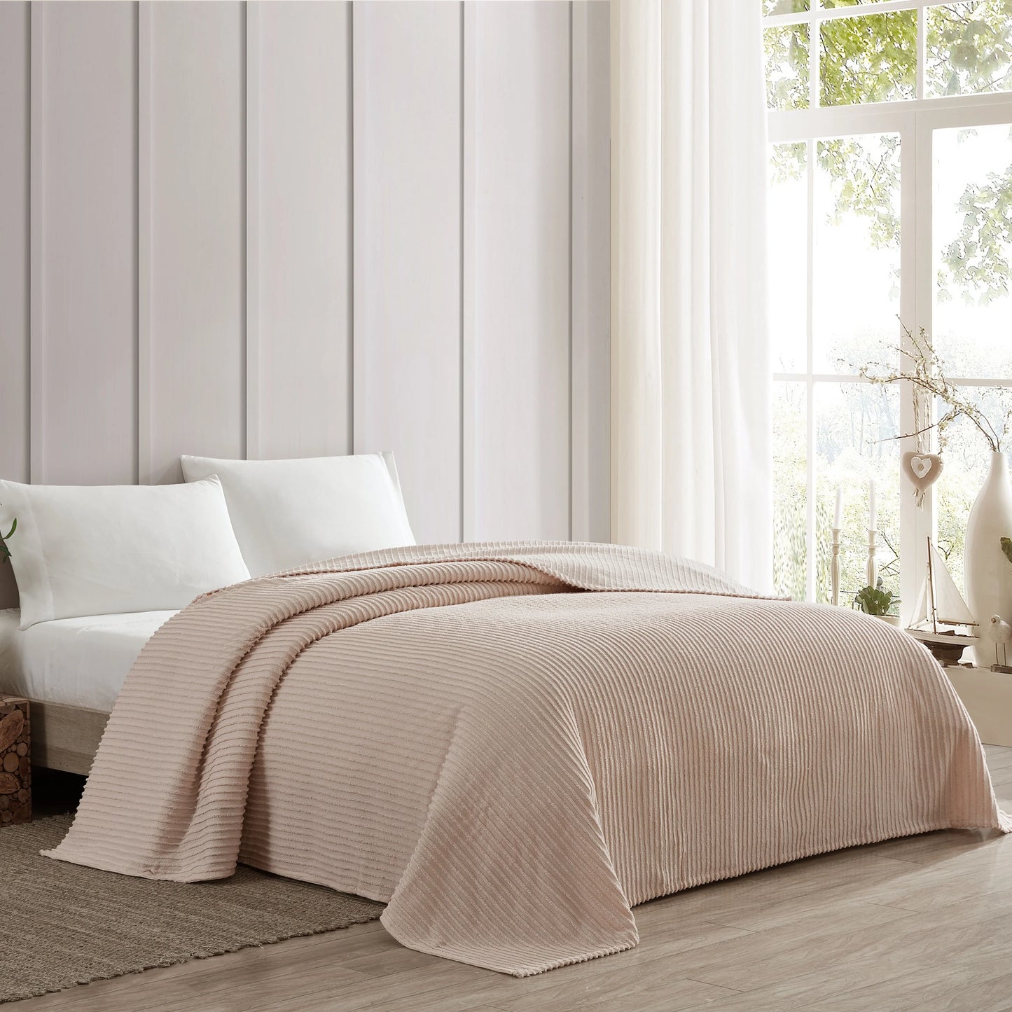 Channel Chenille Bedspread