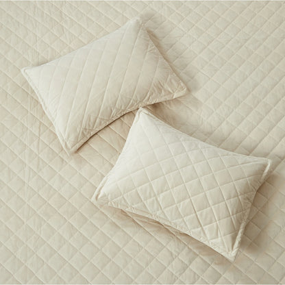 Serenta Velvet Quilts 5 Piece Ultra Soft Floor Touching Bedspread Set