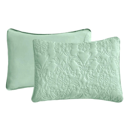 Sophia & William 2/3 Pieces Quilt Set, Reversible Microfiber Bedding Bedspread Coverlet Set