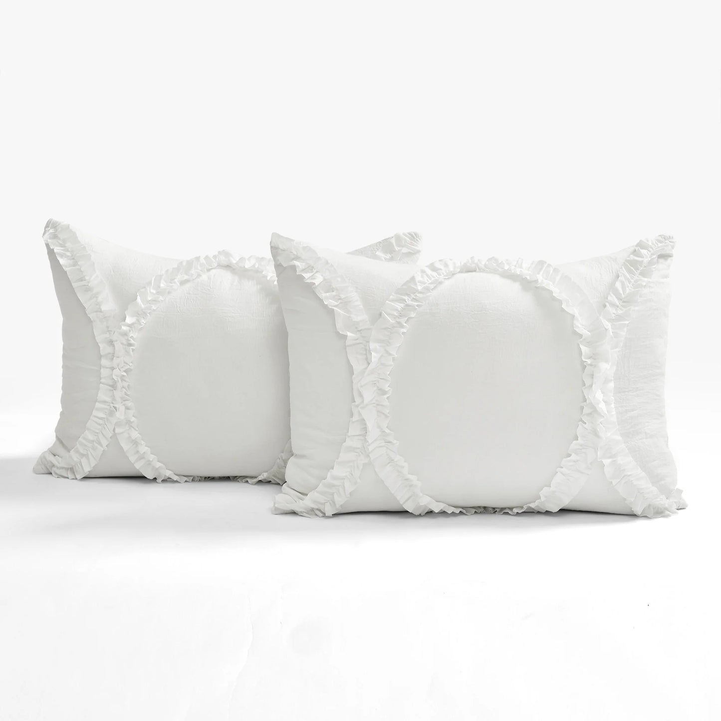 The Gray Barn Peony Grove Ruffled Embroidery 3-piece Bedspread Set