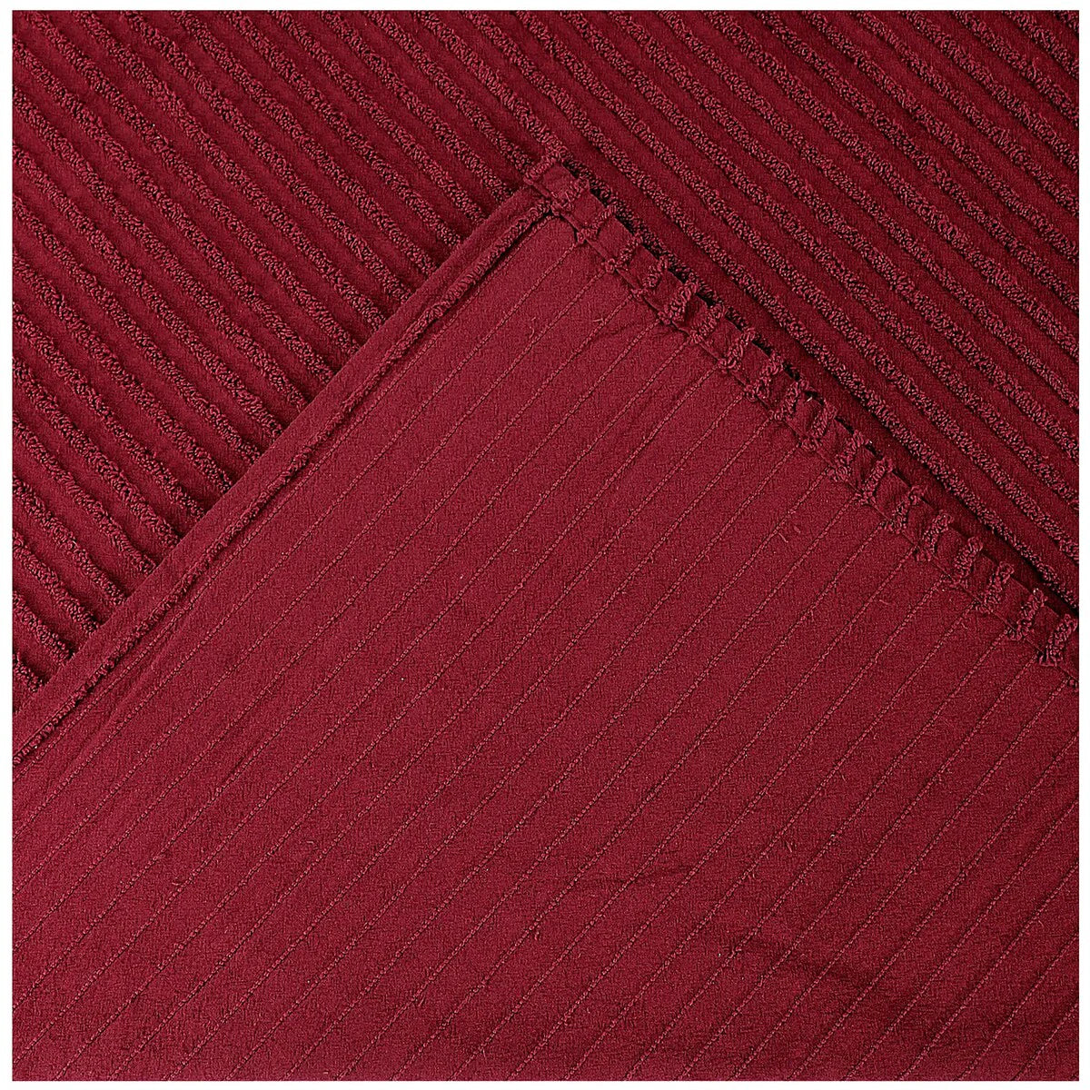 Better Trends Chenille Bedspread Set w/Sham 100% Cotton Soft Lightweight All-Season Fluffy & Cozy Bedding Set Jullian Collection