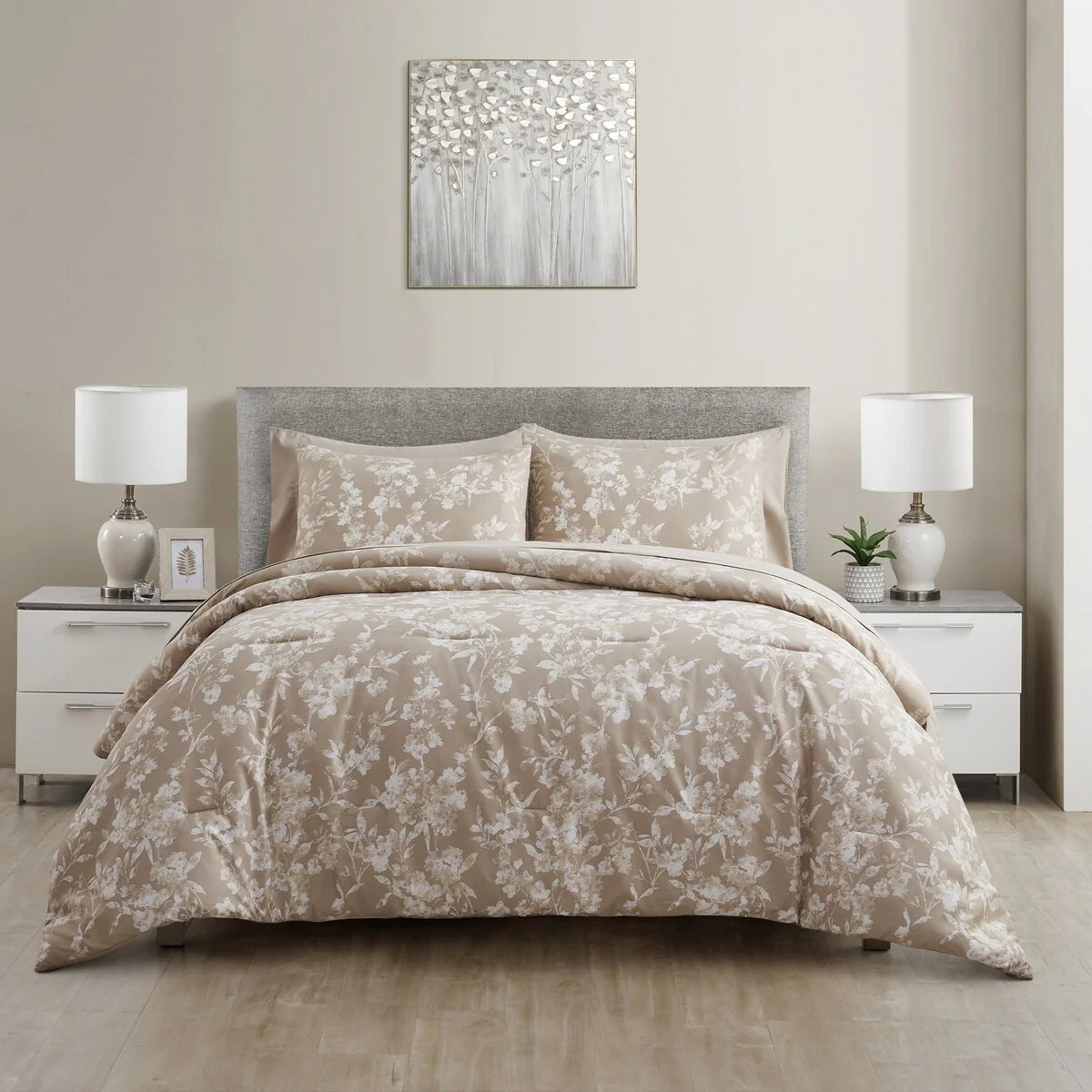Wonderful Sophia 5-Piece Floral Pattern Comforter Set