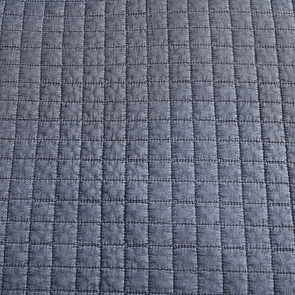 City Scene Cloud Solid Charcoal Quilt Set