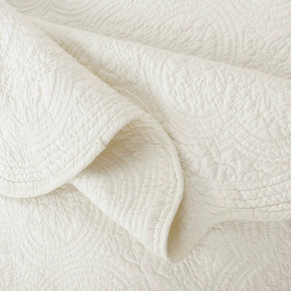 Copper Grove Sagano Blantyre Scalloped Edge Cotton 3-piece Quilt Bedding Set