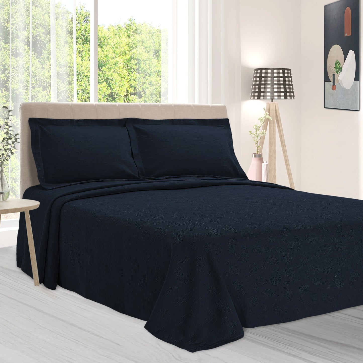 Superior Paisley Cotton Decorative Bedspread Set