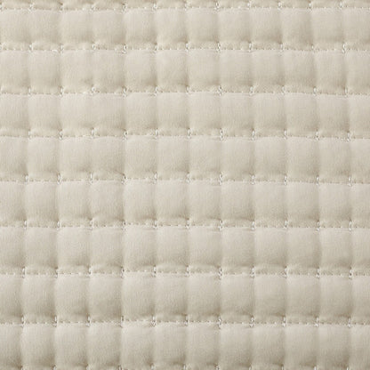 Nanshing Cassidy 7 Piece Solid Color Waffle Quilt Set