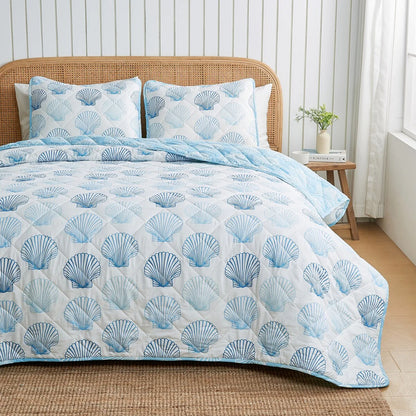 Linery & Co. Nautical Printed Reversible Quilt Set