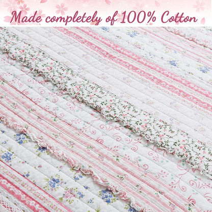 Porch & Den Gwinnett Chic Lace Quilt Bedding Set